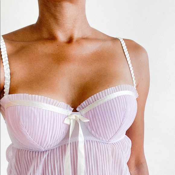 Sheer Lavender Teddy - La Vie En Rose - Picture 3 of 3